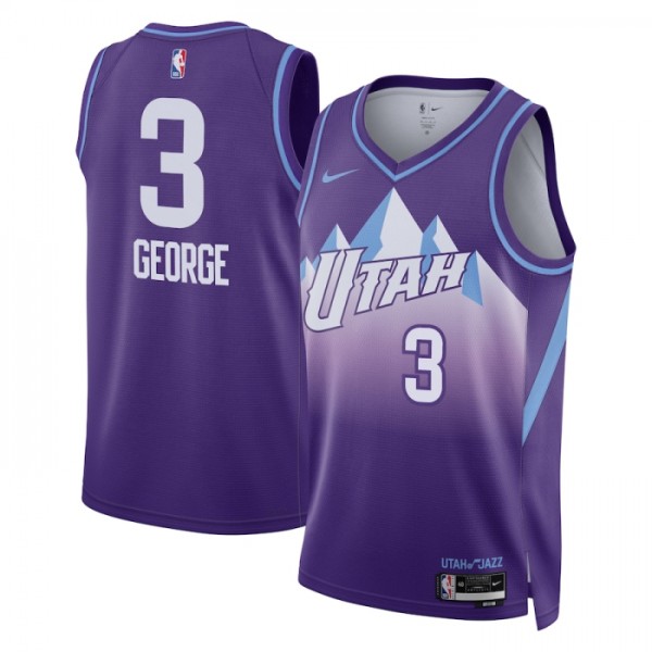 Utah Jazz Trikot Keyonte George Nike 2024-25 City Edition Lila Swingman - Herren